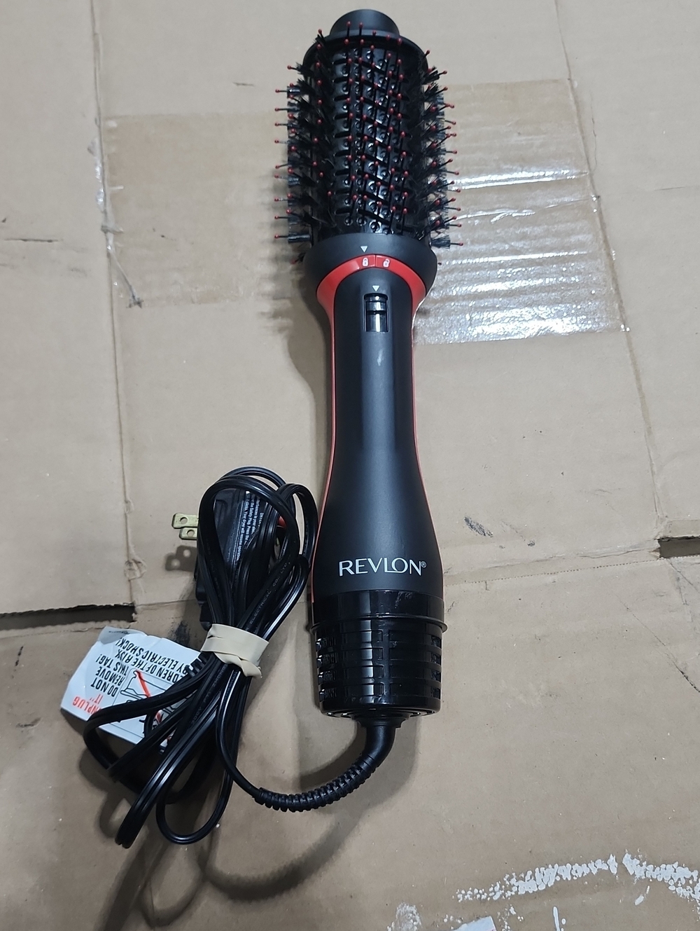 Revlon Black and Red Ceramic Round Hot Air Brush